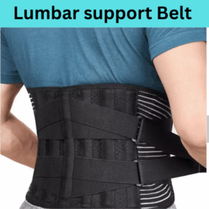 "Lumbar support belt for back pain relief – ergonomic and supportive design